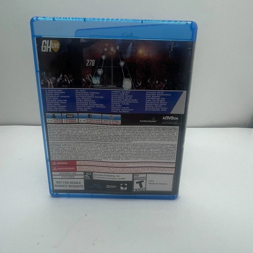 Guitar Hero Live PS3 (Sony PlayStation 3, 2015) Activision No Manual